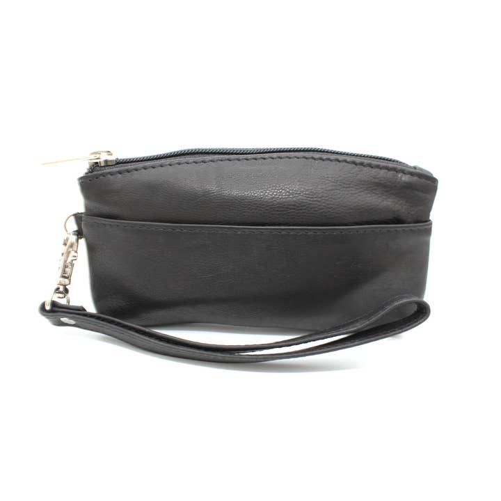 ASHLIN® | LADIES MAKEUP WRISTLET | COWHIDE LEATHER for wholesale by Ashlin Leather Boutique