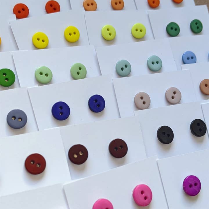 Jenna Scifres Handmade Jewelry - Wholesale Stud/Post Earrings - Cute as a Button Stud Earring Collection