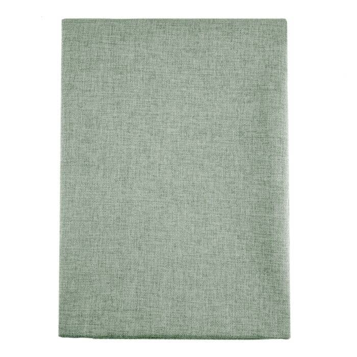 Nappe en faux lin verte pour la vente par STP