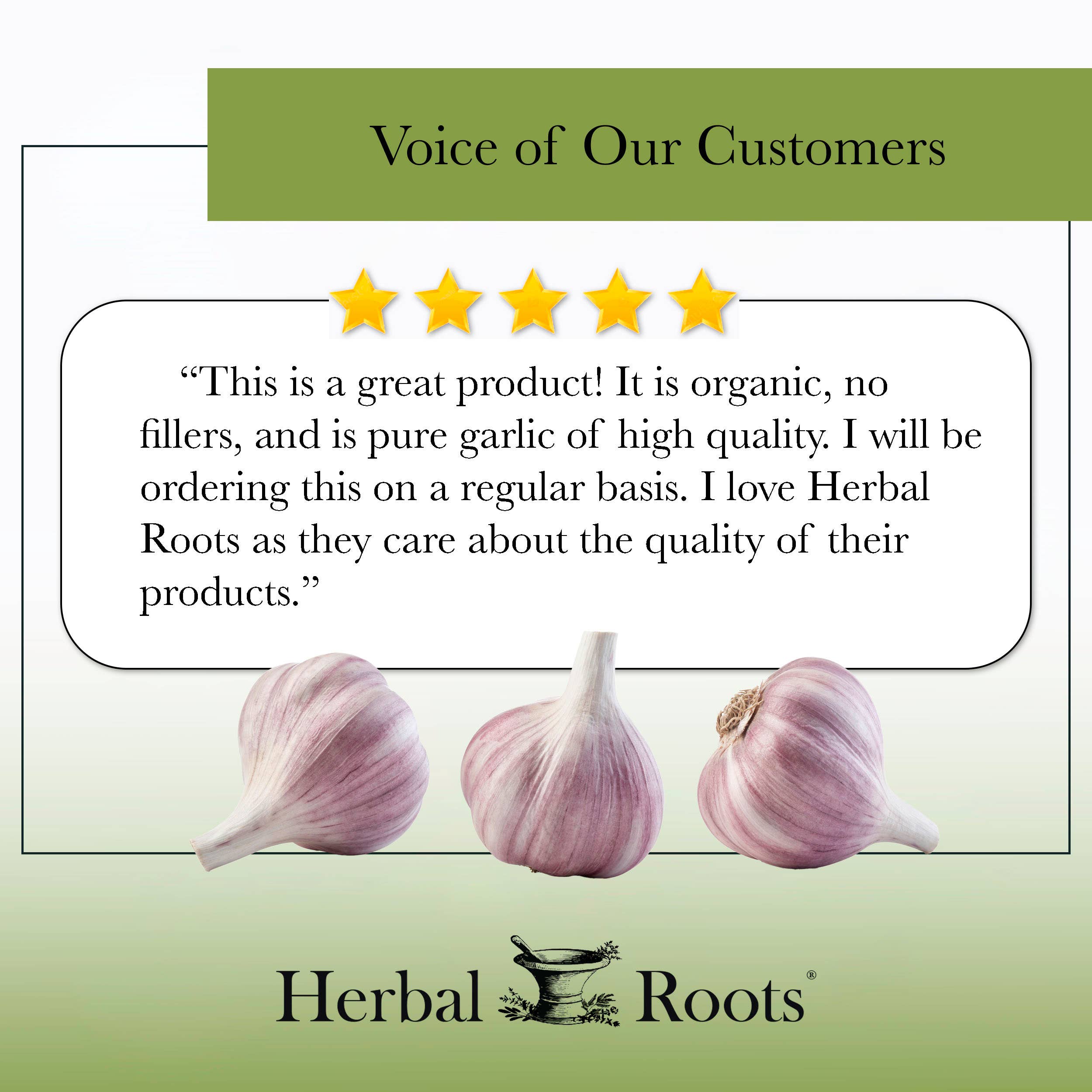 Herbal Roots – wholesale Oral supplement/vitamin – Herbal Roots Organic Whole Bulb Garlic Capsules6