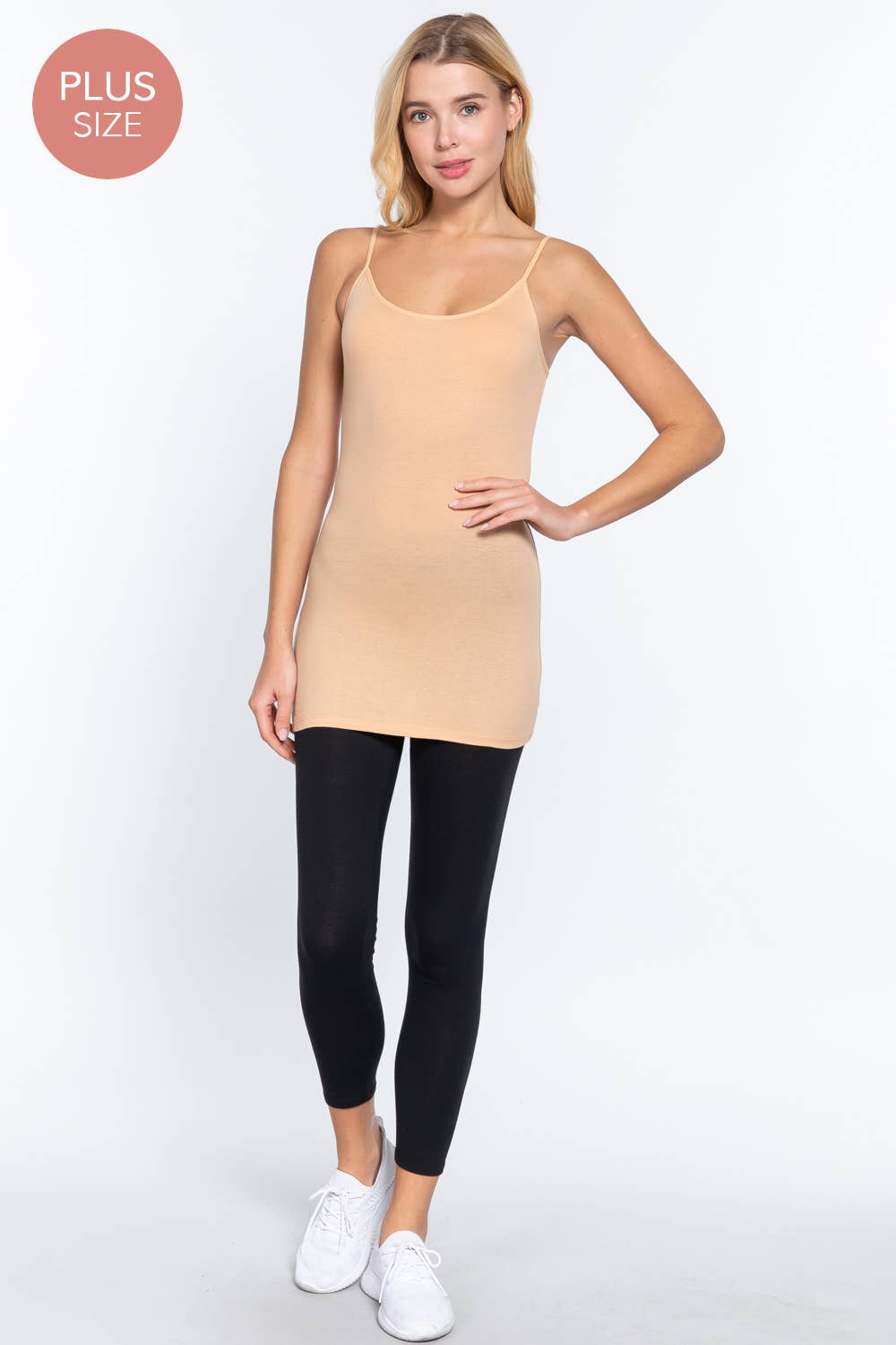 Active Basic | Active USA - Vente Caraco – femme - [GRANDE TAILLE] Camisole Basique avec Bretelles Spaghetti Réglables54