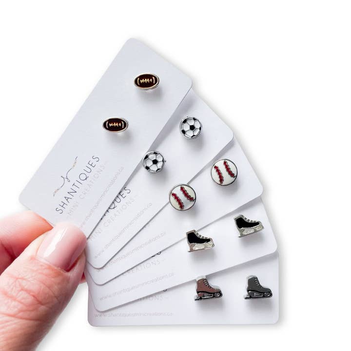 Boucles d'oreilles - Sports pour la vente par Shantiques Mini Creations