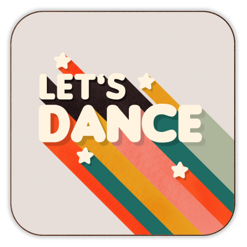 ART WOW - Wholesale Coasters - Coasters 'Let's Dance - retro typo'0