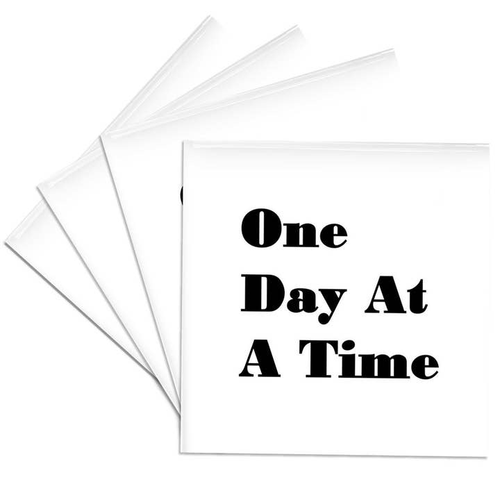 3dRose - Wholesale Coasters - 3dRose, Image of One Day at A Time, Coaster