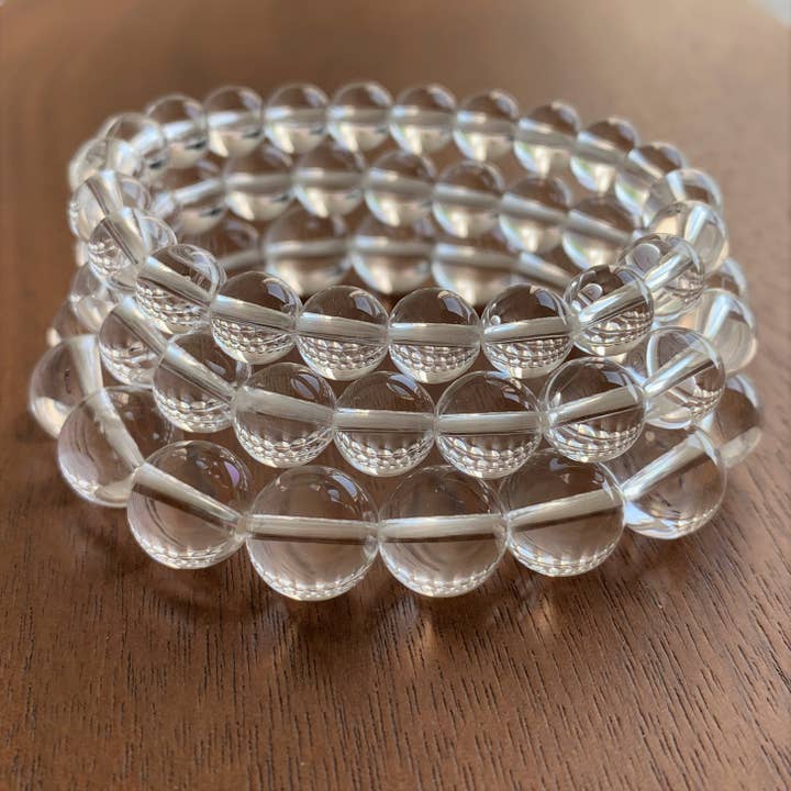 Natural Clear Quartz Bracelet in 6-12MM for wholesale by Crystal Moment