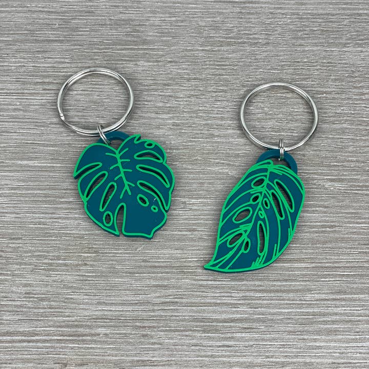 Greens N' Things LLC - Wholesale Keychain - Unisex - Tropical Plant Leaf Keychain
