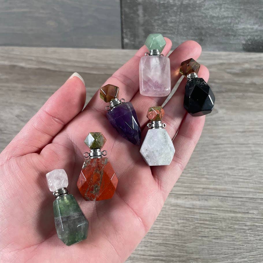 Keystone Crystals - Wholesale Atomizer Bottle - Assorted Gemstone Perfume Bottles – Crystal Aromatherapy 0
