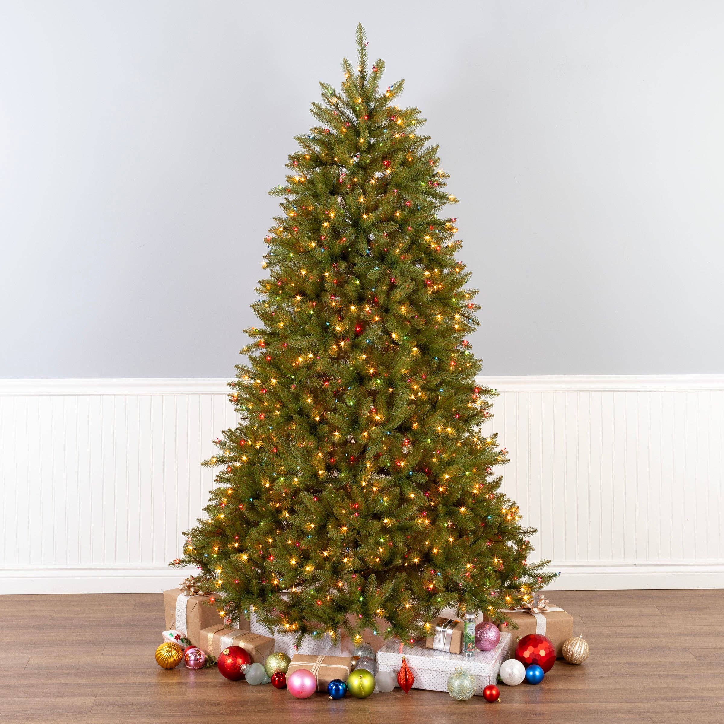 National Tree Company - Wholesale Artificial Christmas Tree - 6.5 ft. Pre-Lit Dunhill Fir Tree with Multicolor, Clear Spectrum Lights, Plug-In1
