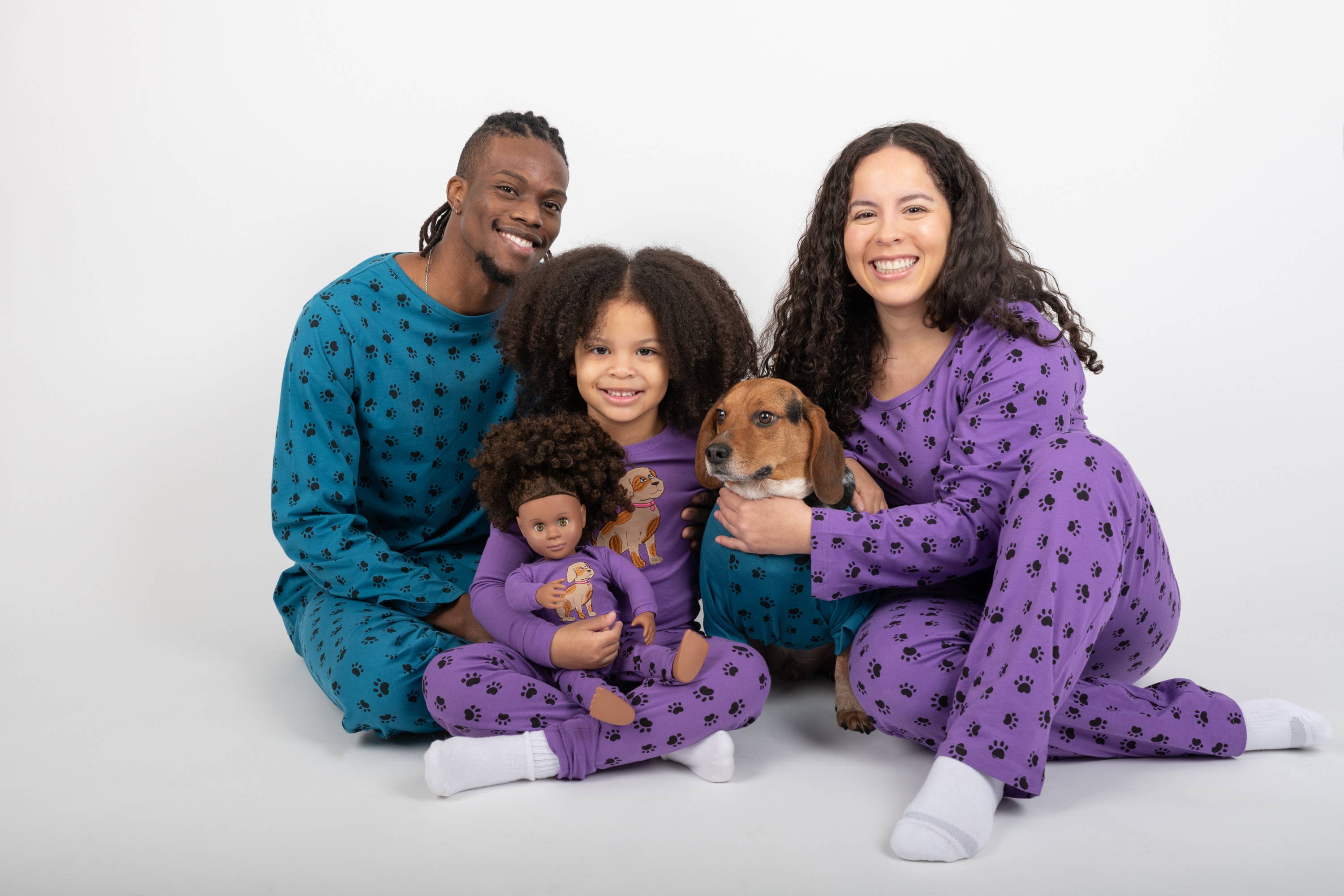 Leveret Pajamas - Wholesale Pyjama voor huisdieren - Hond - Dog Cotton Dog Paw Blue Pyjama3