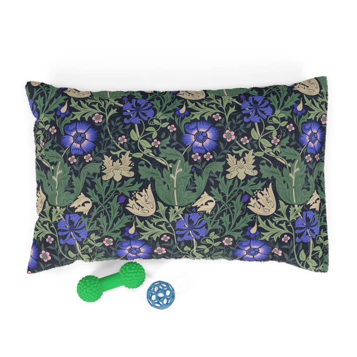 Willy Morris Home Emporium - Vendita all'ingrosso Letto - Cani - Cuccia per cani ispirata a William Morris - Collezione Compton (Bluebell Cottage)