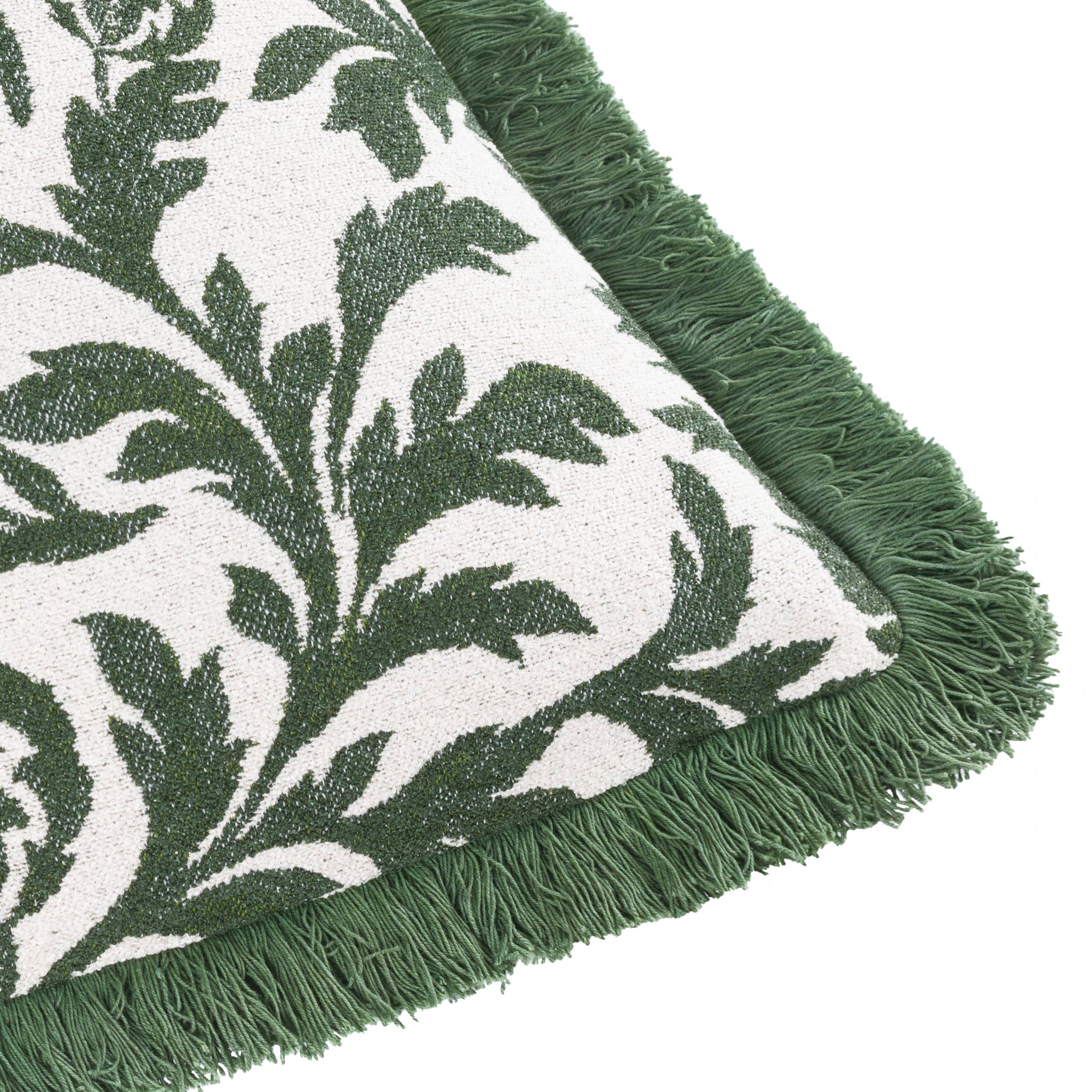 Vert Coussin Jacquard Hedera Vert en vente sur Faire4