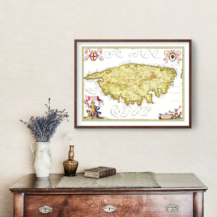 Ted's Vintage Art - Wholesale Map - Vintage Map of Corsica, 16651