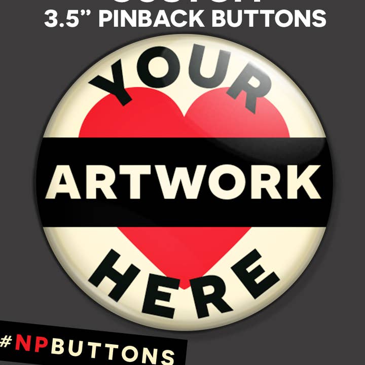 Boutons à broche de 3,5 pouces pour la vente par NPButtons