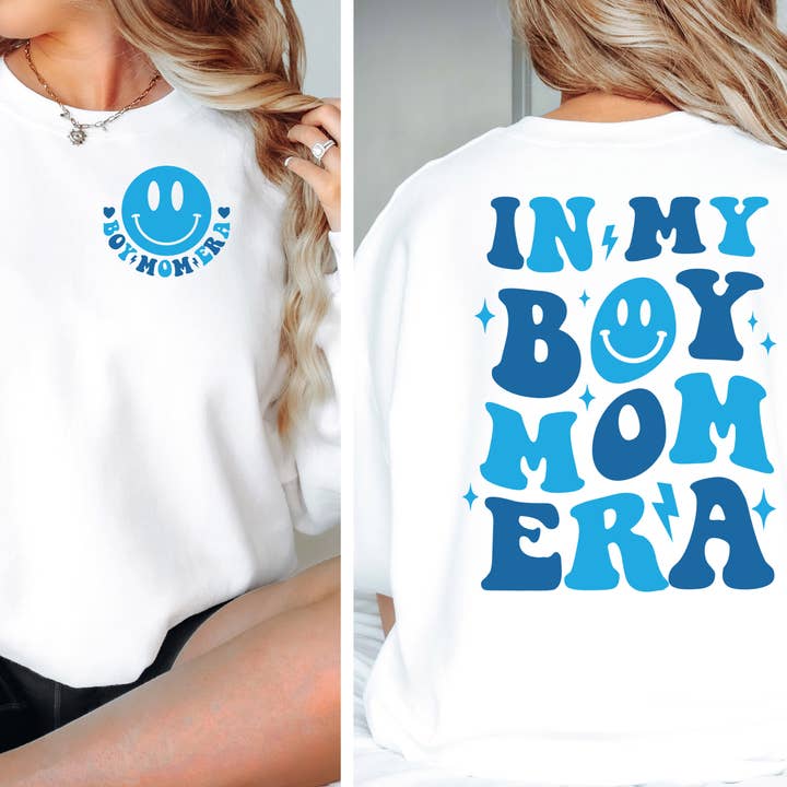 In My Boy Mom Era Sweatshirt for wholesale by Delena Wright Artisan Jewelry