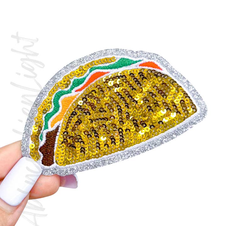 ABLNco - Wholesale Patch - Tacos Food Sequin Patch 0