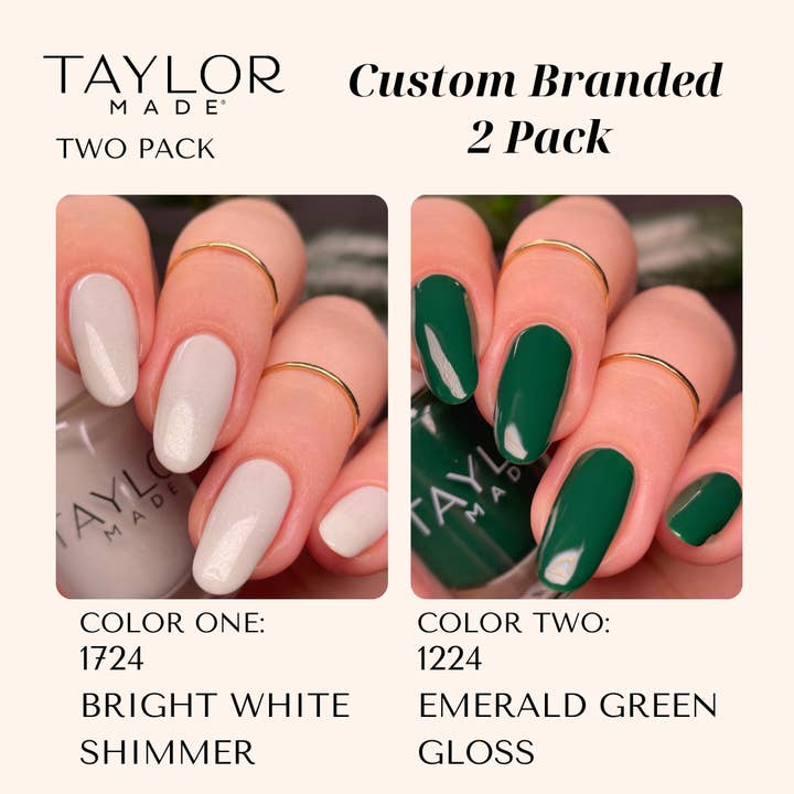Taylor Made Polish - Vendita all'ingrosso Smalto per unghie - Smalto per unghie personalizzato: confezione da 2 a lunga tenuta + vegano + non tossico244