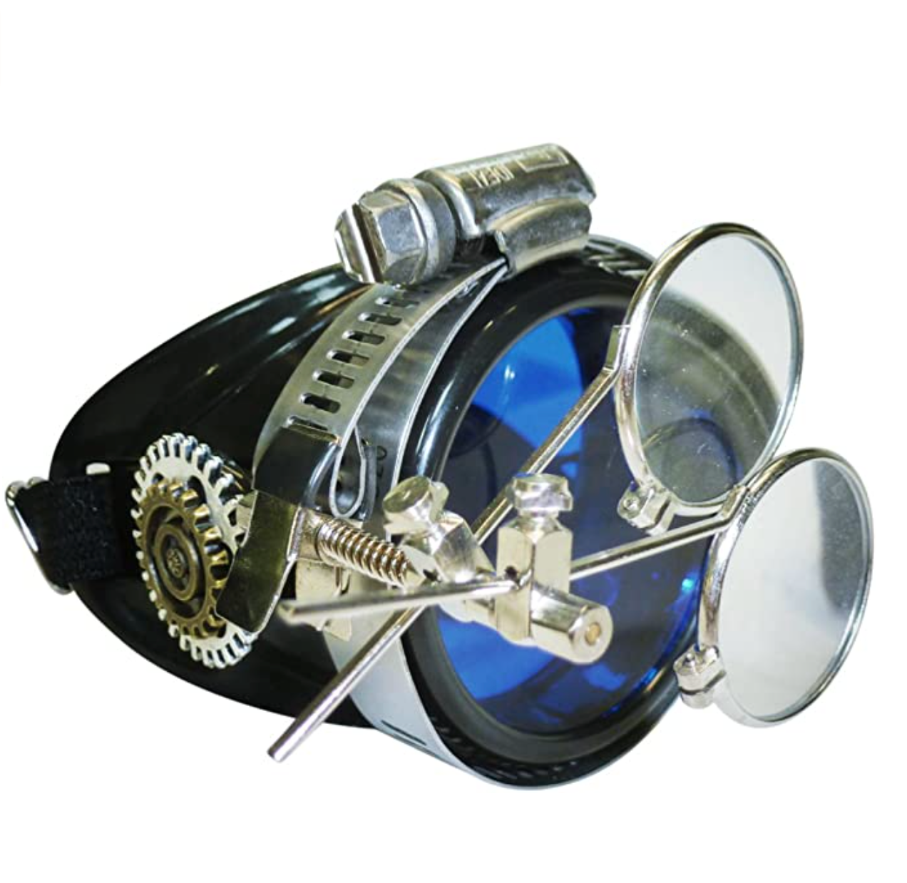 UMBRELLALABORATORY - Wholesale Sunglasses - Unisex - Airship captain pirate eyepatch monocle Rave goggle with magnifying eye loupes2