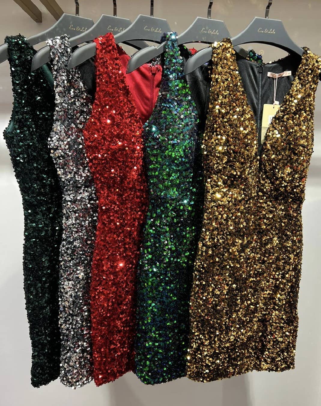 Eva & Lola - Epsilonn - Wholesale Dress - Women's - HM2339 - Sequin short dress7