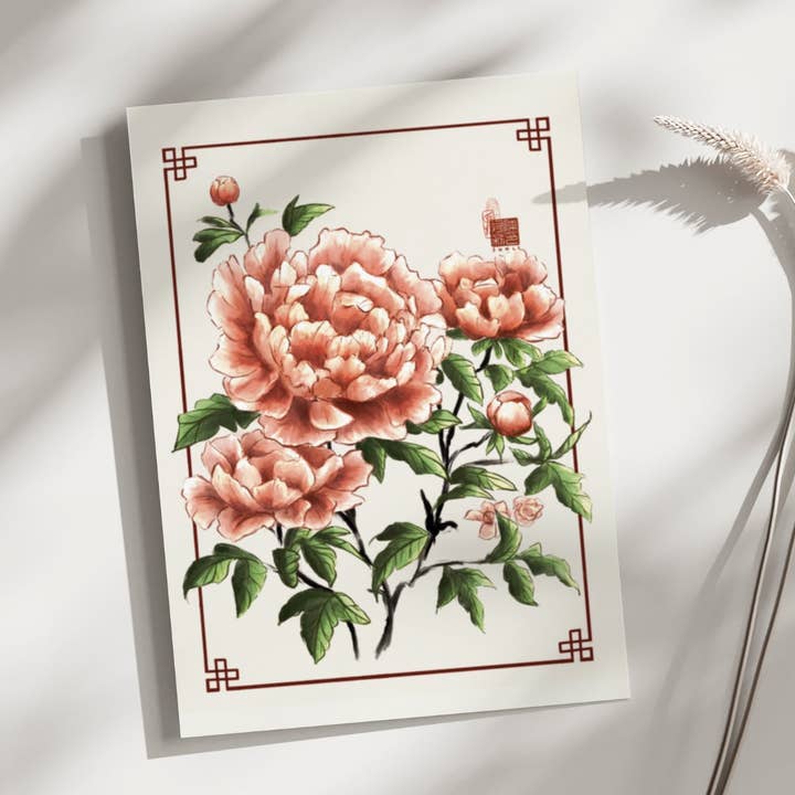 Pfingstrose | Kunstdruck für den Großhandel von itsjunli