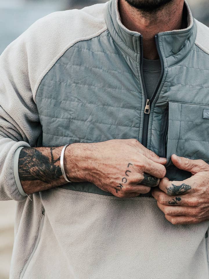 Ekfleecetröja i ask för wholesale av VNTNA