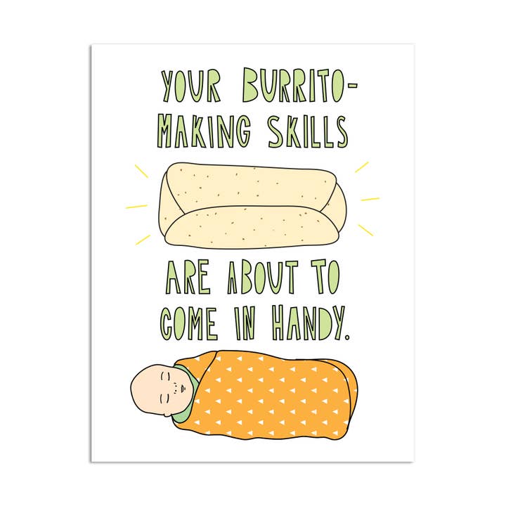 269 - Burrito Baby - A2-Karte für den Großhandel von Near Modern Disaster