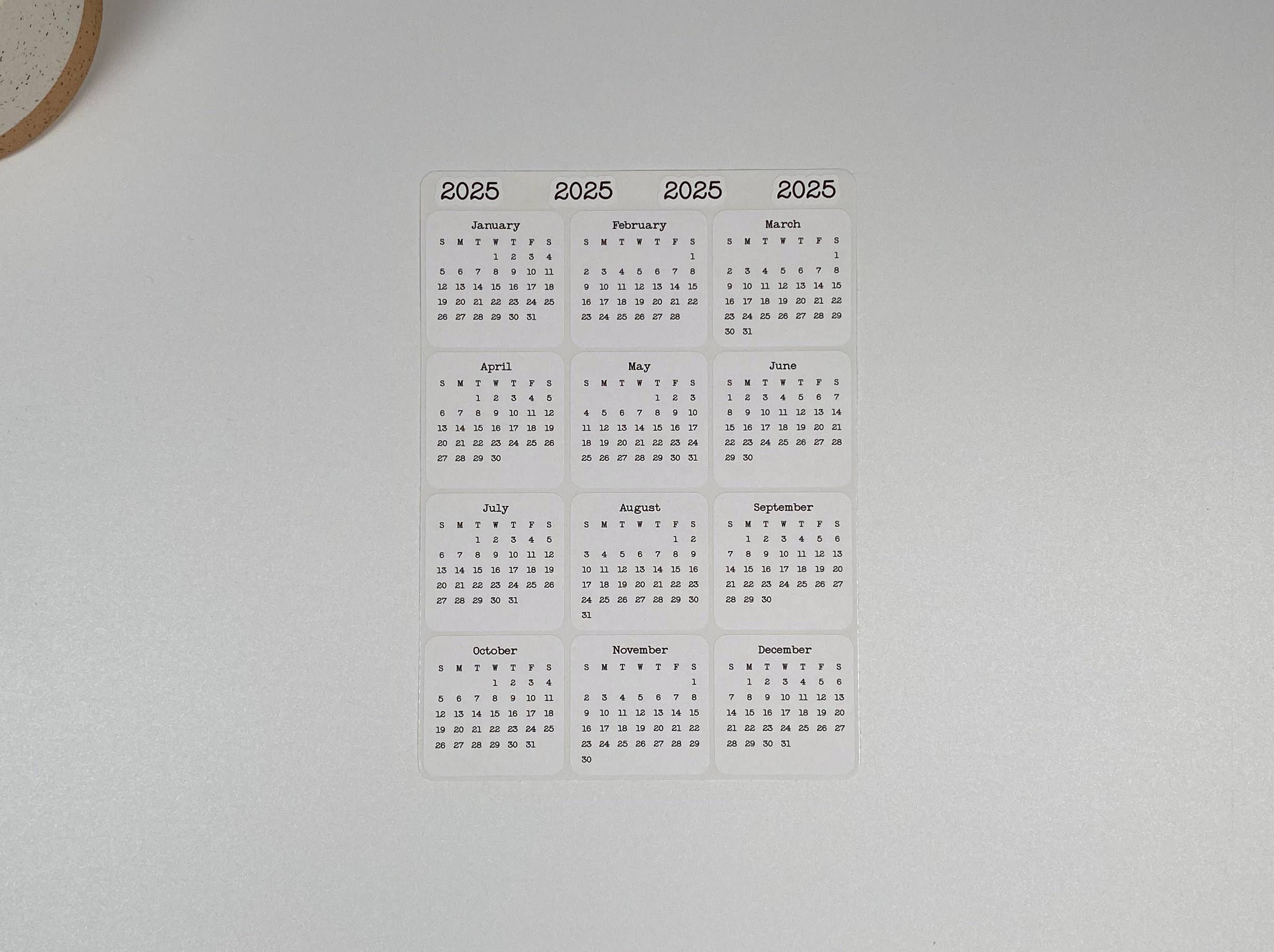 Fig Tree Works - Wholesale Sticker - Micro Calendar Stickers3