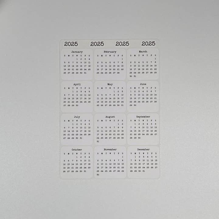 Fig Tree Works - Wholesale Sticker - Micro Calendar Stickers3