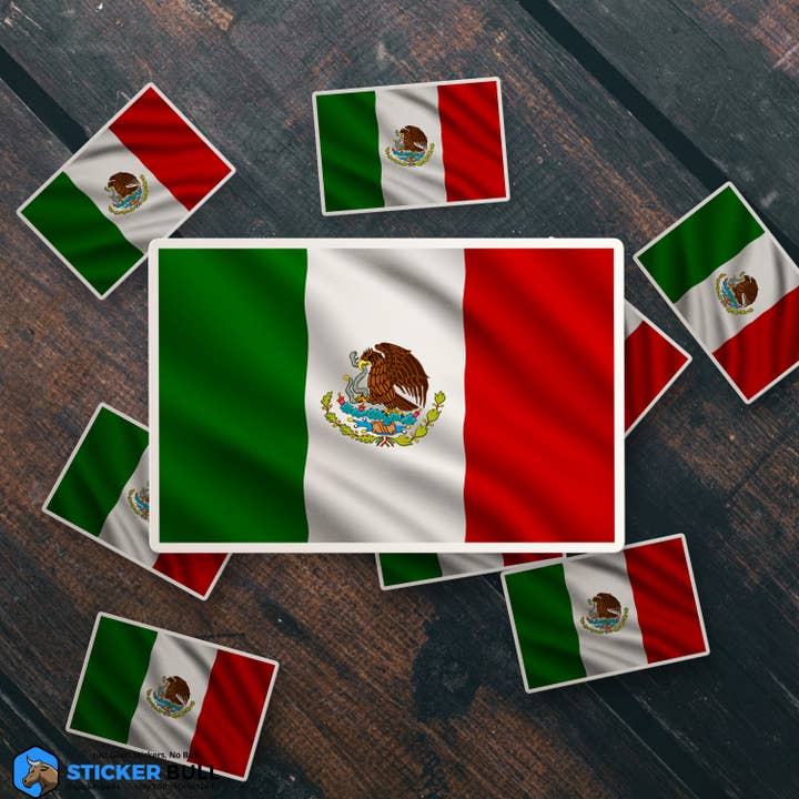 Sticker Bull - Wholesale Sticker - Mexican Flag Pride Sticker, Mexico Waterproof Vinyl Sticker6