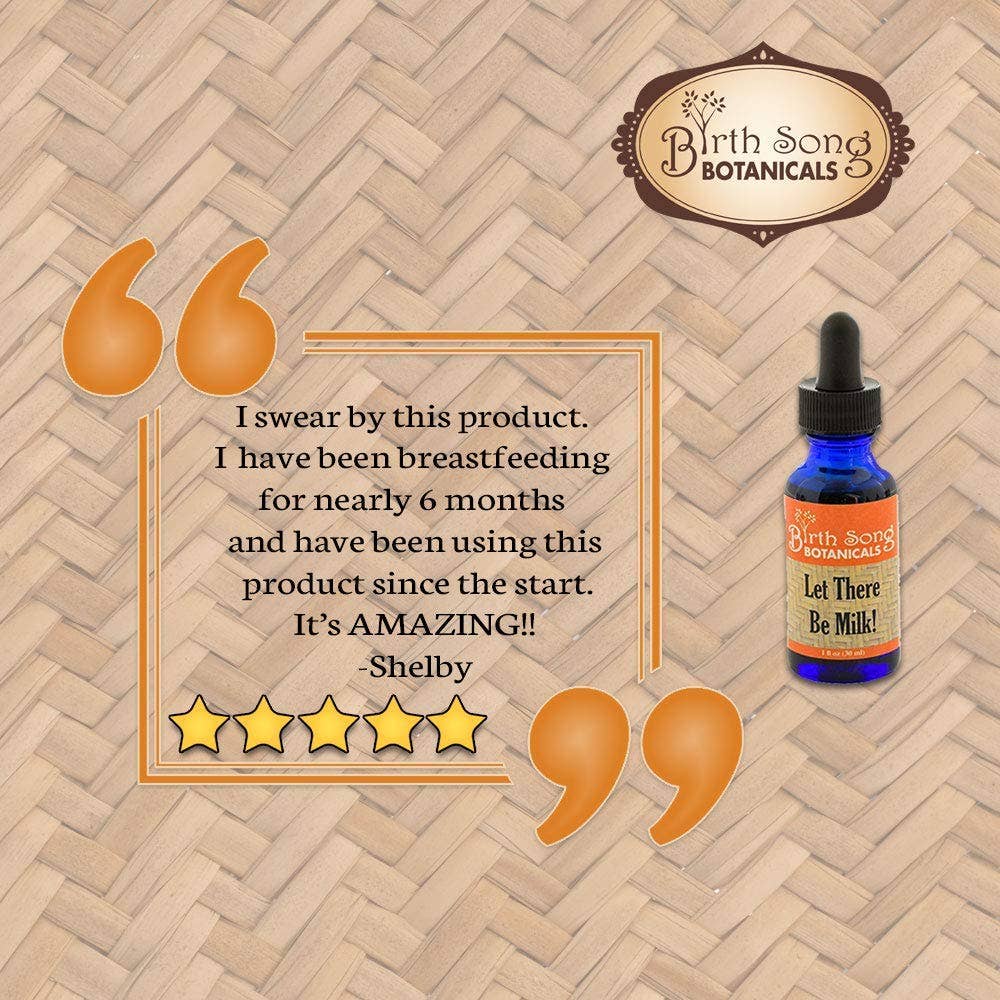 Birth Song Botanicals Co. - Vendita all'ingrosso Tisana per l'allattamento - Premaman - Lascia che ci sia latte! Integratore biologico per l'allattamento a base di erbe 2 oz.8