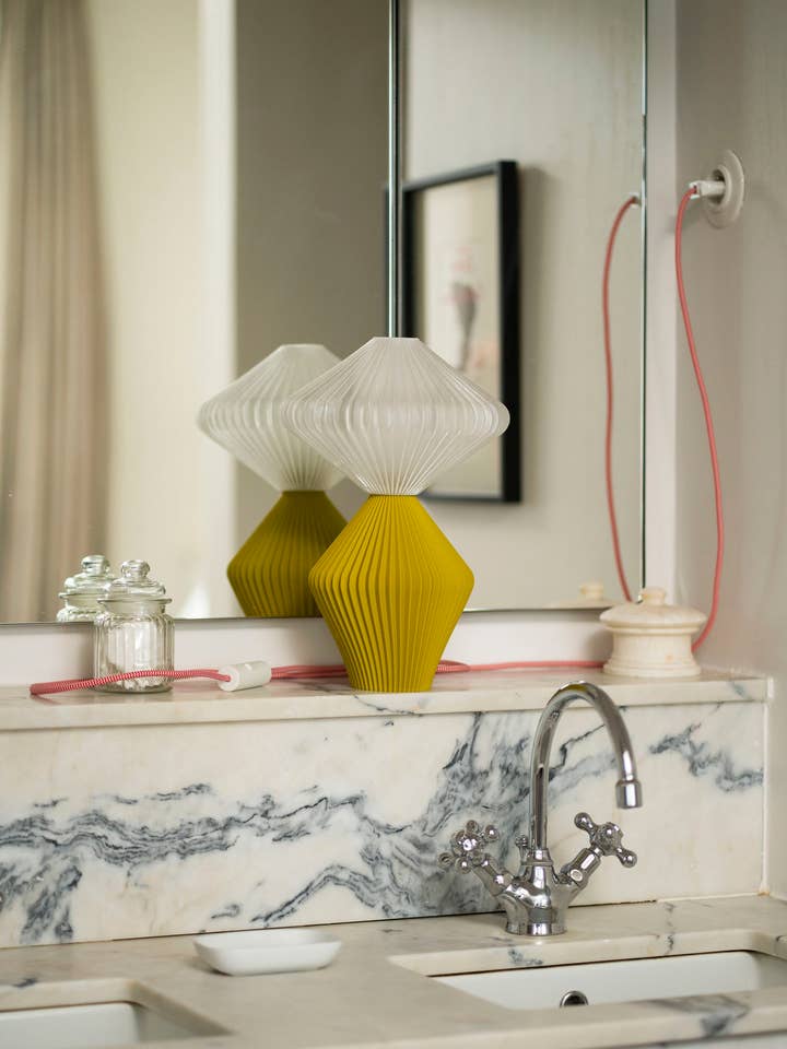 Eco-Responsible Lamp Marie-Lee - Light Green Army for wholesale by Atelier mahd