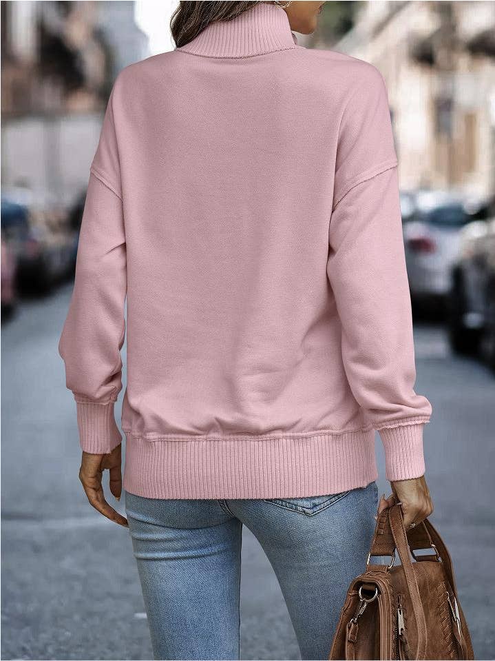 eLook - Wholesale Sweatshirt - Women's - SZ1-SW9112 Exposed Seam Henley Snap Sweatshirt27