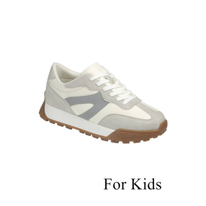 FASHION EMPORIO - Wholesale Lifestyle trainers – Kids - Kids Lace up Sneaker Shoes FL-ROUND-13K1