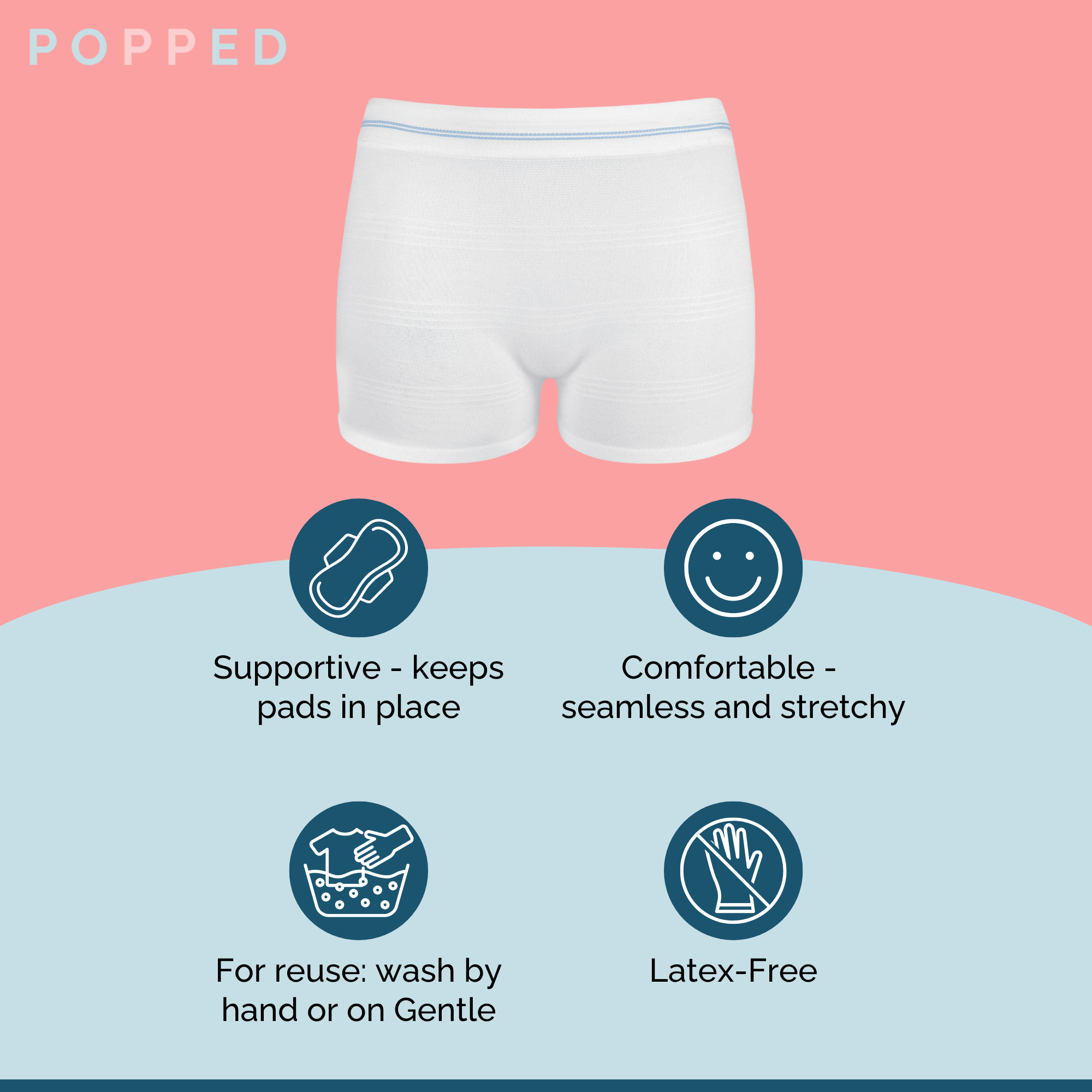 Popped - Wholesale Underwear - Maternity - Disposable Postpartum Underwear (5 pack)4