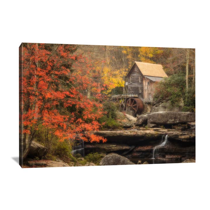 Glade Creek Grist Mill II Canvas for wholesale by Nature's Vista Photography