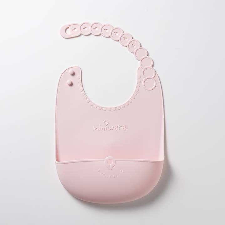 Roll & Lock Bavoir en Silicone Coton Bonbon pour la vente par Miniware