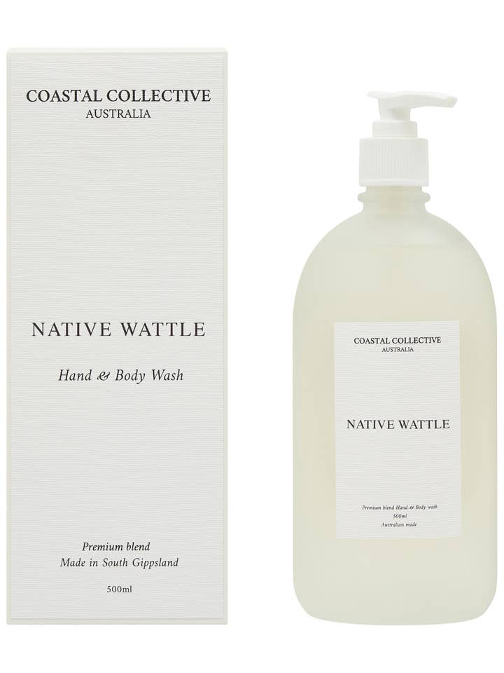 500ML HAND BODY WASH - NATIVE WATTLE for wholesale by Coastal Collective Australia