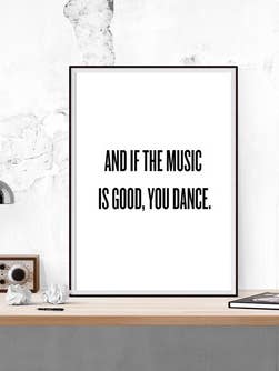 You Dance - Quote Art Print for wholesale by The Native State