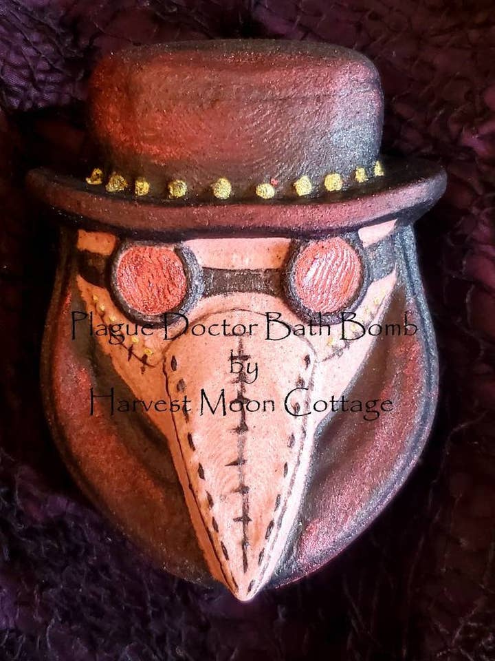 Plague Doctor Bath Bomb for wholesale by Harvest Moon Cottage Bath and Body