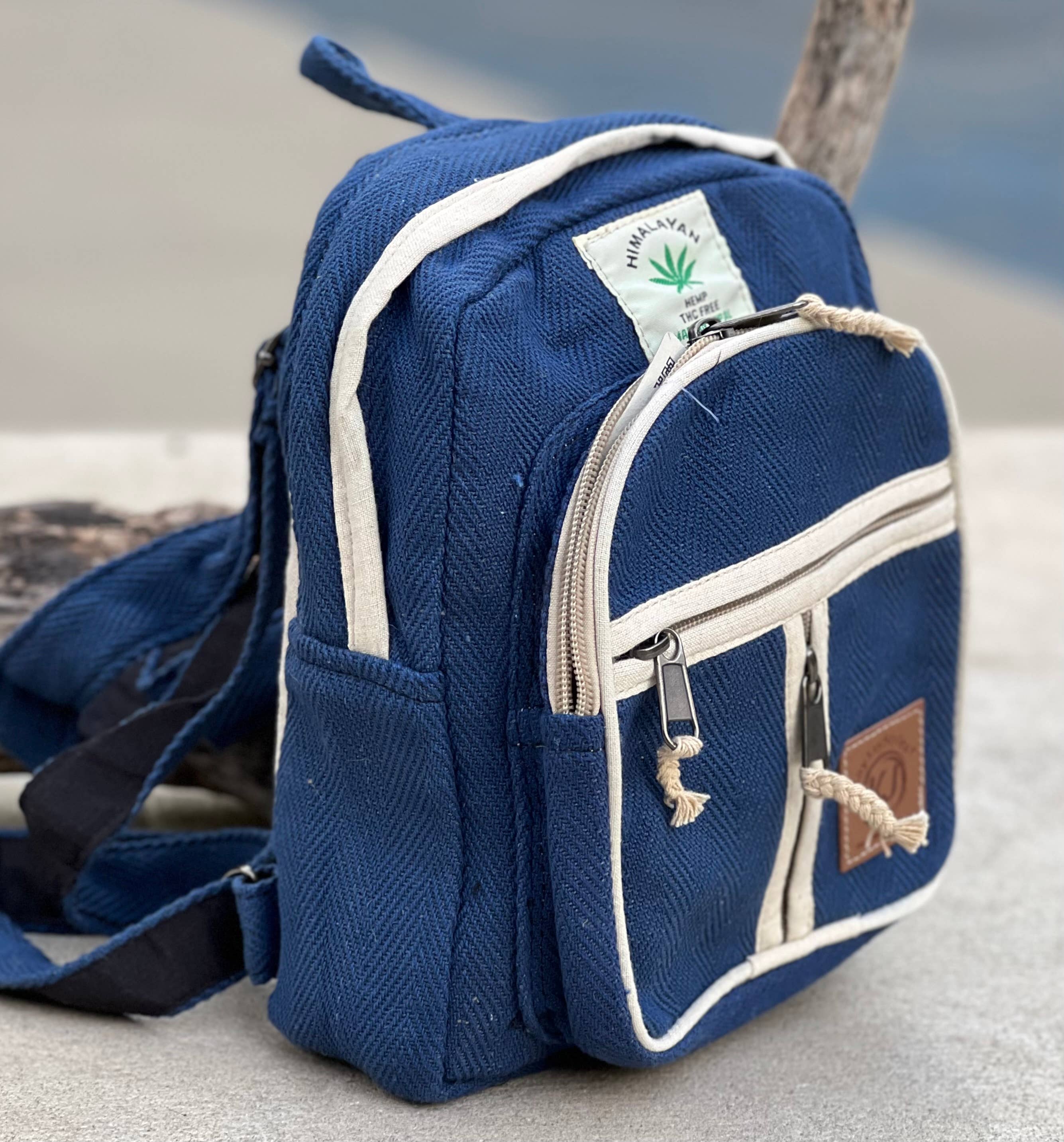 Lungta Imports - Wholesale Backpack - Women's - Handmade Lightweight Natural Hemp Himalayan Nepal Minipack17