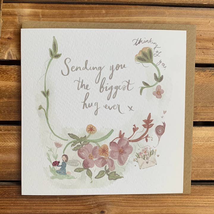 Fairy Hugs - thinking of you for wholesale by PaperTwigs Designs