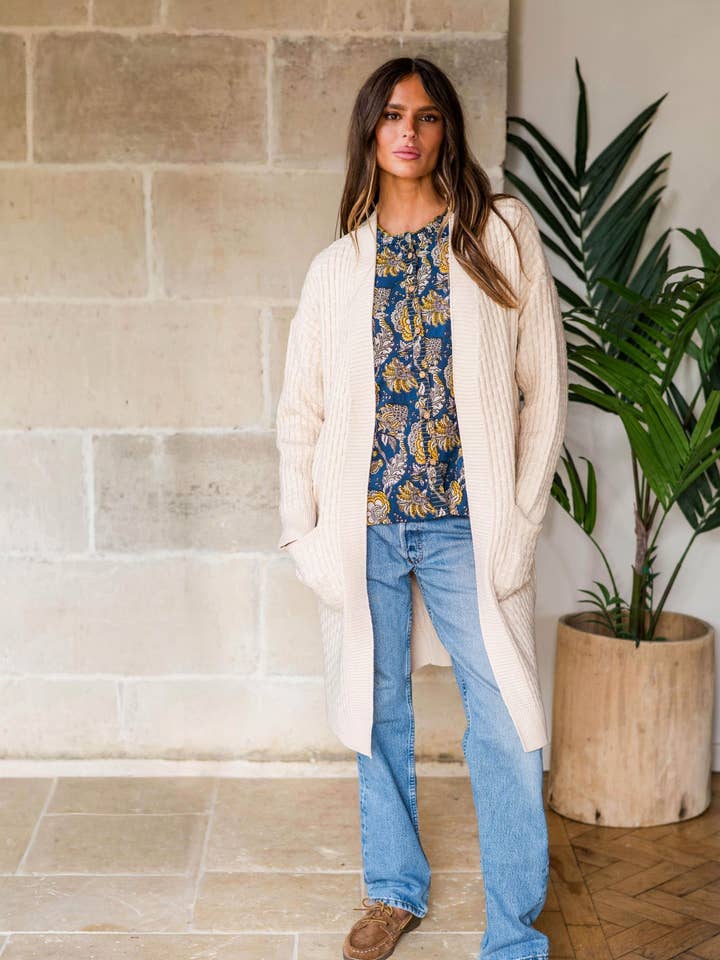 Hepburn Chunky Knit Cardigan for wholesale by inara