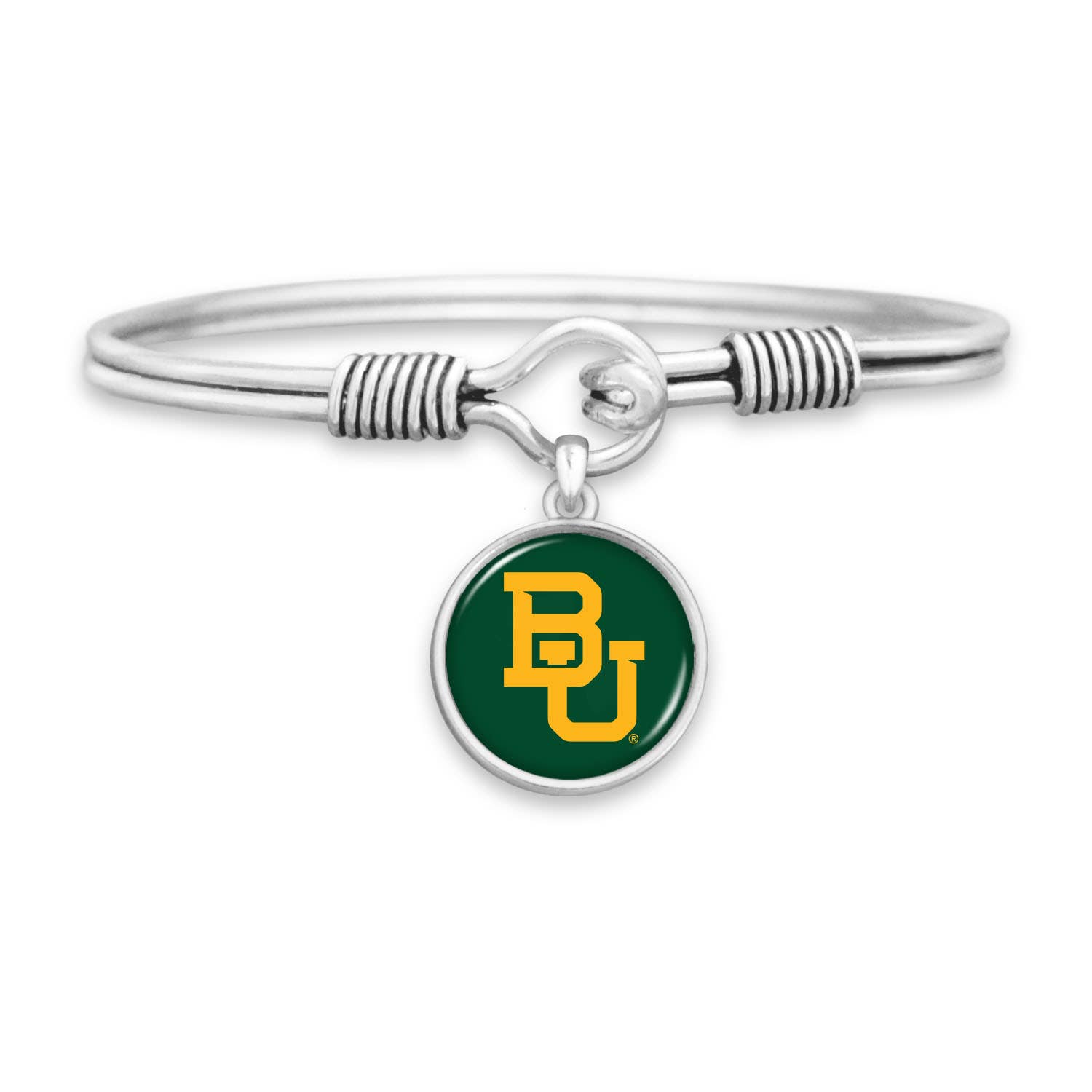 From The Heart - Wholesale Bangle Bracelet - Baylor Bears Campus Chic Bracelet0
