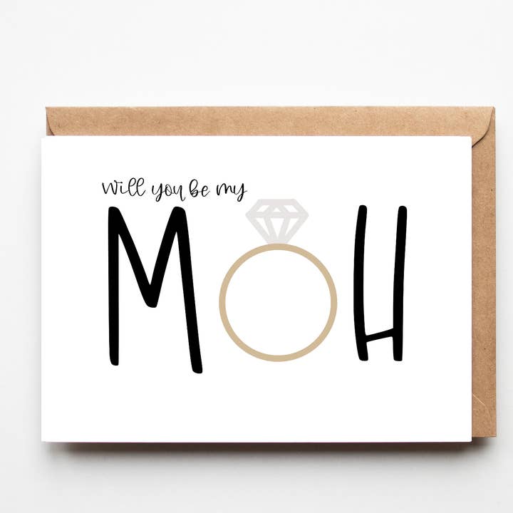 Maid Of Honor forslag Card for engroshandel hos Checkered Apron Studio