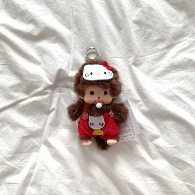 MOND HAUS - Wholesale Keychain - Women's - Fifi Keychain – Monchichi Doll in Hello Kitty Costume