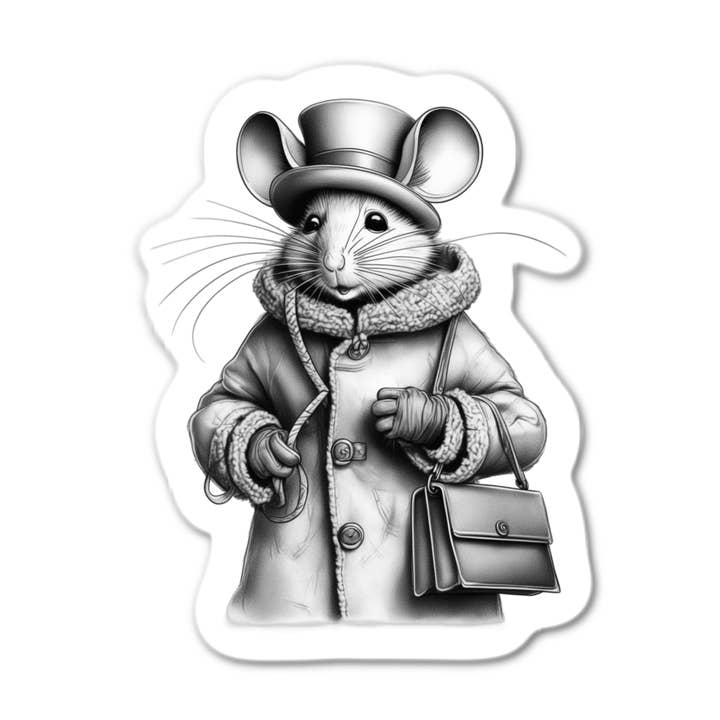 Autocollant de personnage de souris pour la vente par Stick-It Expressions