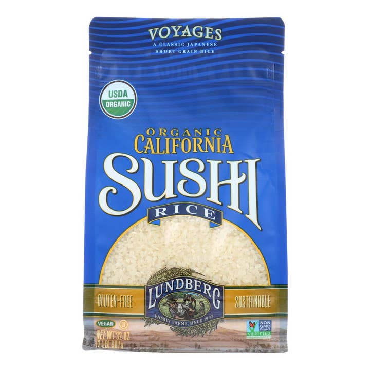 Lundberg Family Farms Organic Sushi White Rice - Case Of 6 - 2 Lb. for wholesale by Ware Spark