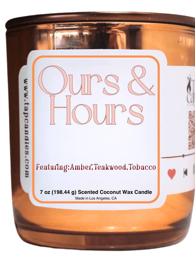 Ours & Hours for wholesale by TAP Candle Company