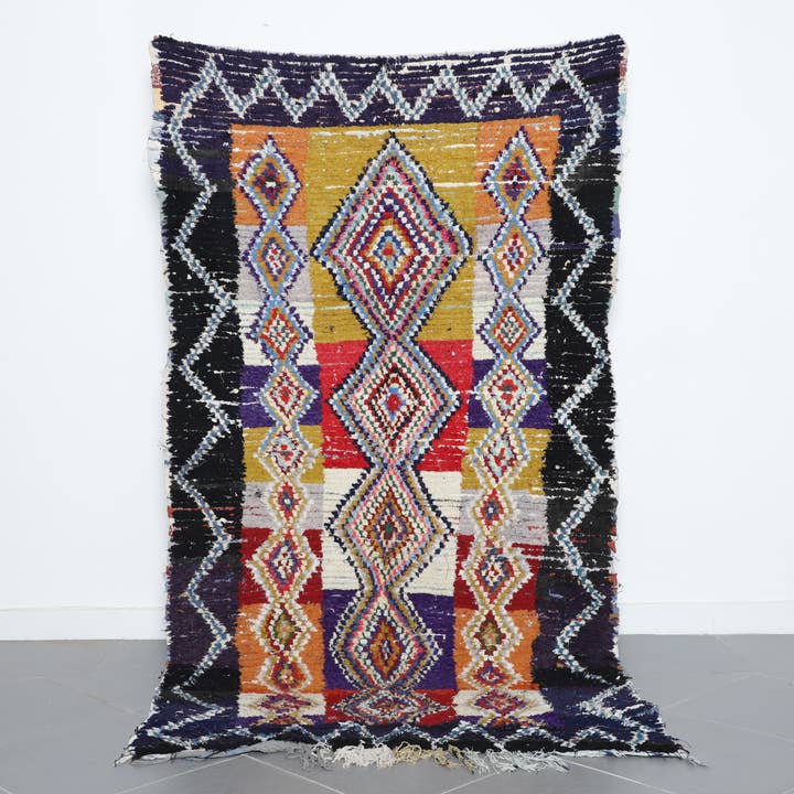 Tapete Marroquino Vintage – Padrão Berbere Geométrico 1,34 x 2,50 m por atacado de MUSMUSRUGS