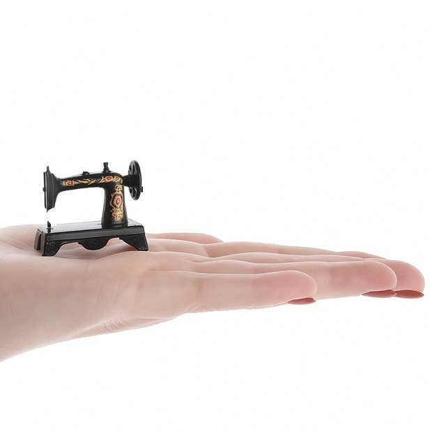 Factory Direct Craft - Wholesale Decorative Tabletop Object - 1-1/4" Dollhouse Miniature Vintage Look Sewing Machine 1
