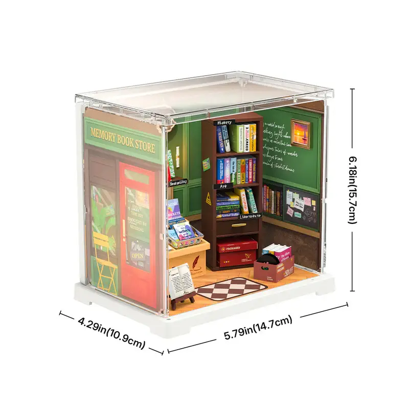 Robotime - Wholesale DIY Craft Kit - DWS04B Rolife Memory Book Store DIY Miniature House3